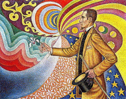 Portrait of M. Félix Fénéon in 1890, Paul Signac, 1890